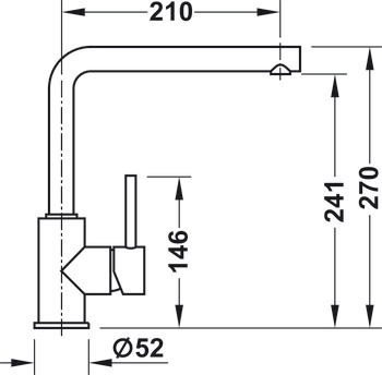 Single lever tap, Mixer tap, Blanco Mila / Mila S