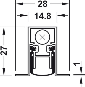 Retractable door seal, Schall-EX® DUO L 15/28 OS, Athmer