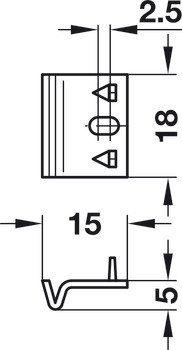 Ball catch, For screw fixing