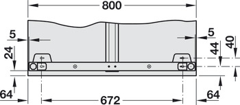 Idea H-flatline complete set, rectangular, desking system