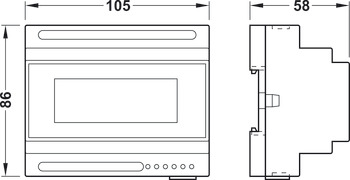 Online adapter, ND 100, Dialock, Tag-it™ ISO