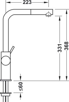 Single lever tap, Mixer Tap, Grohe Blue®Professional