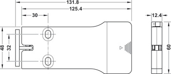 Furniture lock, Häfele Dialock EFL 30, battery-operated lock