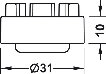 Spacer ring, For Häfele Axilo® 48 Plinth System