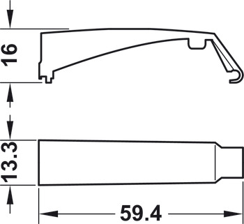 Adapter plate, for push catches