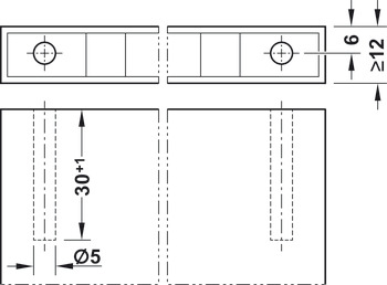 Claw connector, Häfele Ixconnect one-piece connector