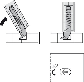 Claw connector, Häfele Ixconnect one-piece connector