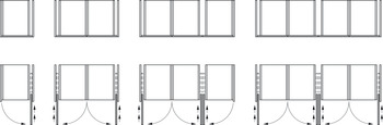 Wooden pivot sliding doors, Finetta F-Park71 30A