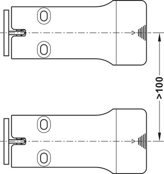 Furniture lock, Häfele Dialock EFL 30, battery-operated lock