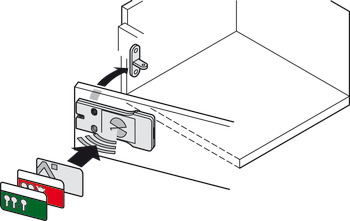 Furniture lock, Häfele Dialock EFL 30, battery-operated lock