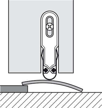 Semi-circular threshold trim, 164, Startec