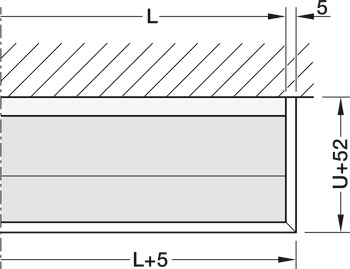 Clip-on panel, 31 mm (H)