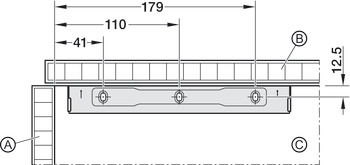 Soft closing mechanism with push catch, Soft closing mechanism with push catch