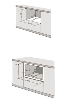 Built-in dishwasher, fully integrated, for cabinet width: 600 mm, internal cabinet height: 450 mm, 6 standard place settings