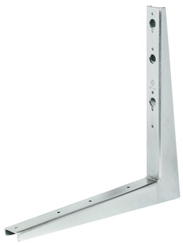 Bracket, Hebgo, for benches, load bearing capacity 500 kg per pair, rigid, steel