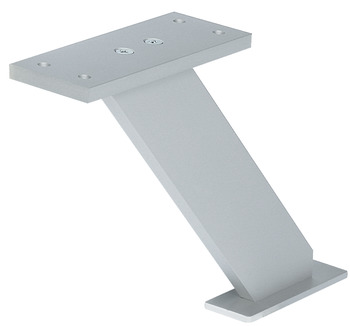 Breakfast bar support, Aluminium, inclined, Z shape