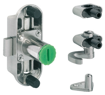 Espagnolette lock, Häfele Symo Piccolo-Nova, set, backset 15 mm