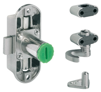 Espagnolette lock, Häfele Symo Piccolo-Nova, set, backset 15 mm