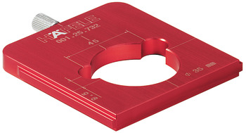 Drill guide set, For connectors and series drilled holes, Red Jig