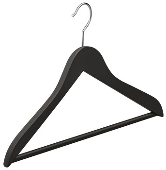 Coat hangers, Hanger: Solid wood, hook: Steel