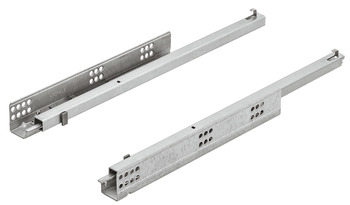 Concealed runner, Häfele Matrix Runner UM A30, full extension, load bearing capacity up to 30 kg, steel, pin installation