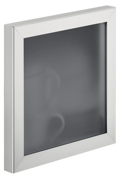 Aluminium frame with glass panel, Service+ customised, wood