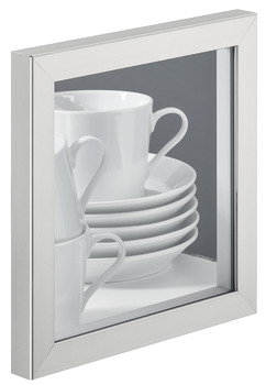 Aluminium frame with glass panel, Service+ customised, wood