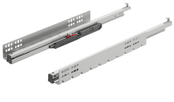 Concealed runner, Häfele Matrix Runner UM S30, full extension, load bearing capacity up to 30 kg, steel, pin installation