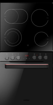 Hob set, Cooking chamber volume: 77 litres, ceramic hob, 11 oven functions